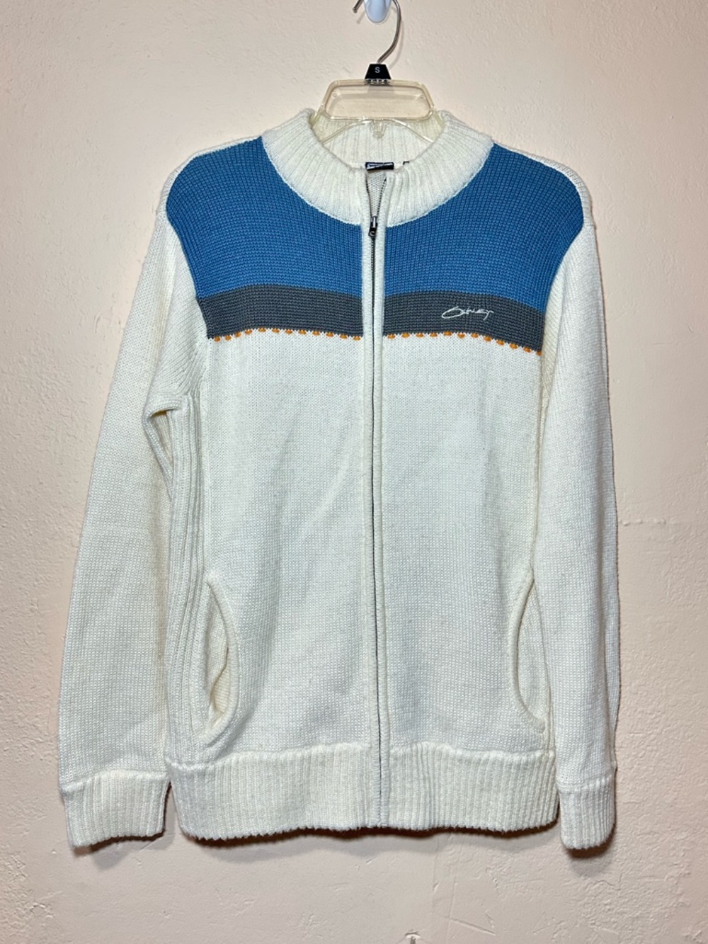 Y2K Oakley Full Zip Knitted Sweater Cardigan